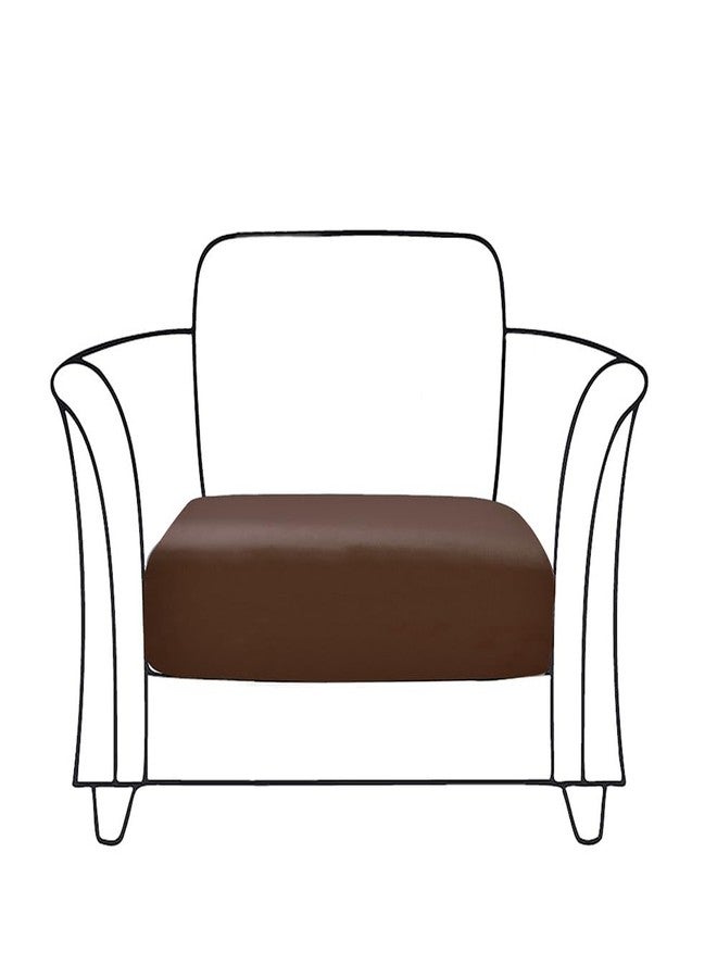 MIDODO Waterproof PU Leather Couch Cushion Cover 1pc Stretch Sofa Slipcovers Furniture Protector with Elastic Suitable for Armchair, Loveseat,3&4 Seater Sofa (1, Coffe) - Image 2